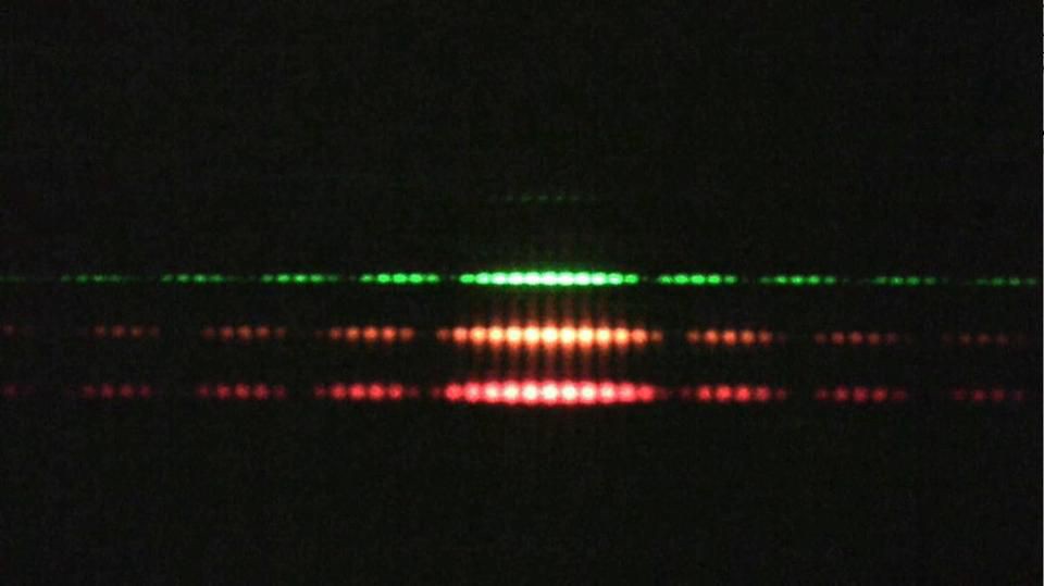 double slit different wavelengths