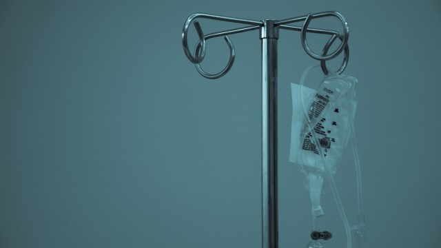 A drip in a hospital