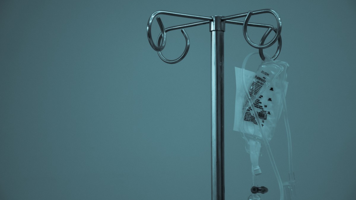 A drip in a hospital