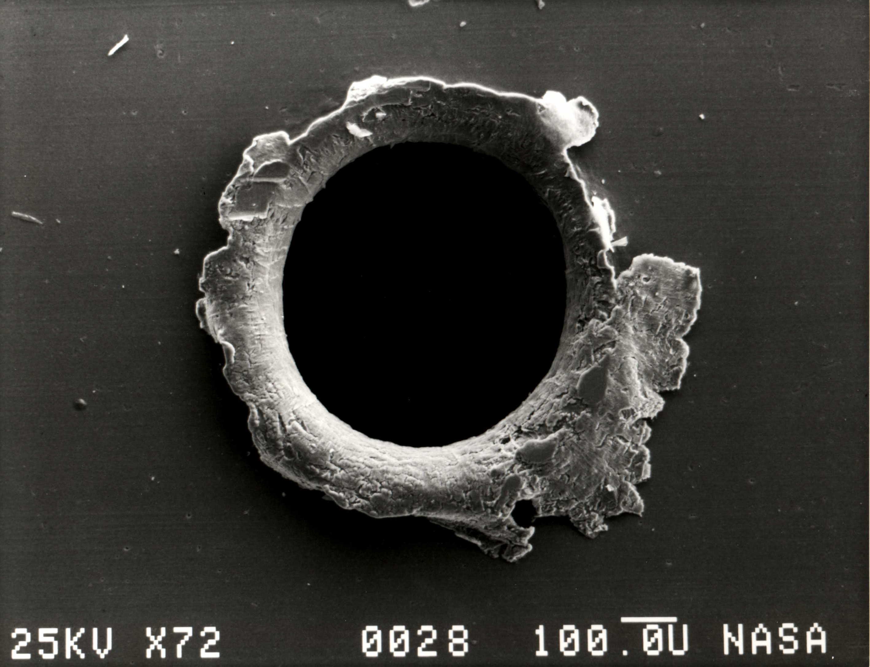 debris hole panel SMM satellite