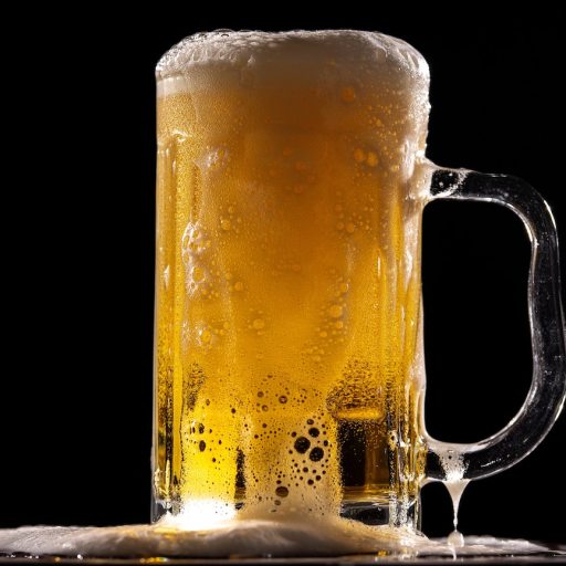 foamy beer