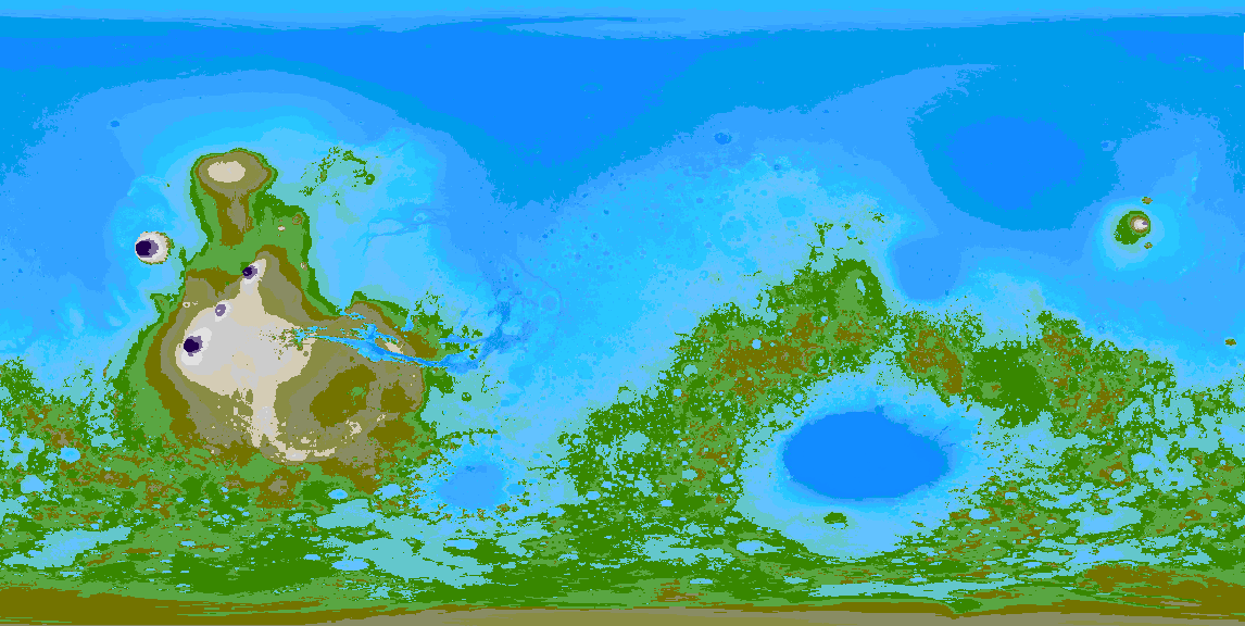 mars oceans