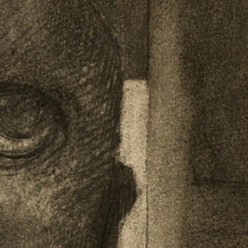 Close-up of a pencil and charcoal drawing showing a detailed human eye on the left side, with textured shading and geometric shapes in the background—capturing the beauty found where science fails to explain human perception.