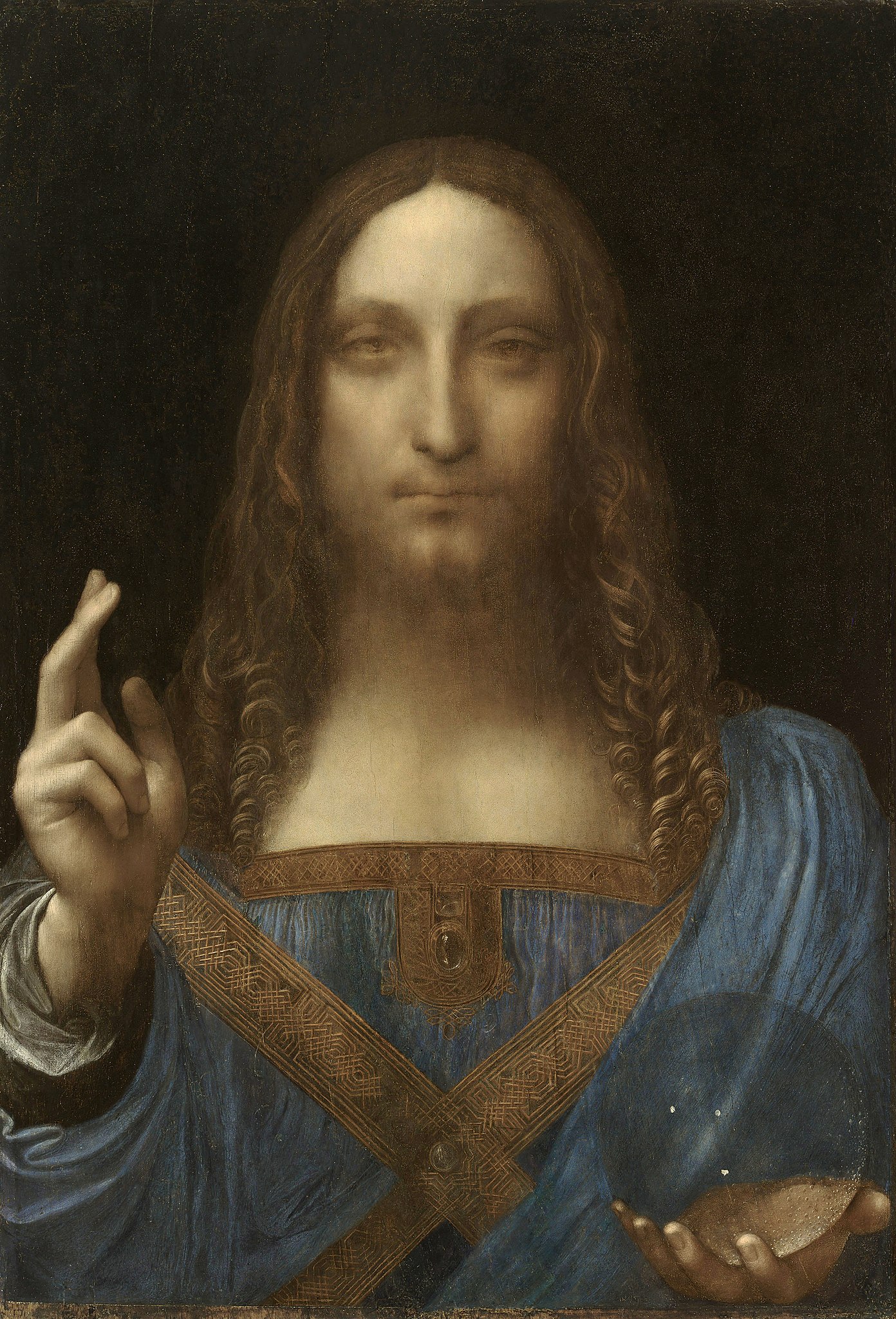 Salvator Mundi detail