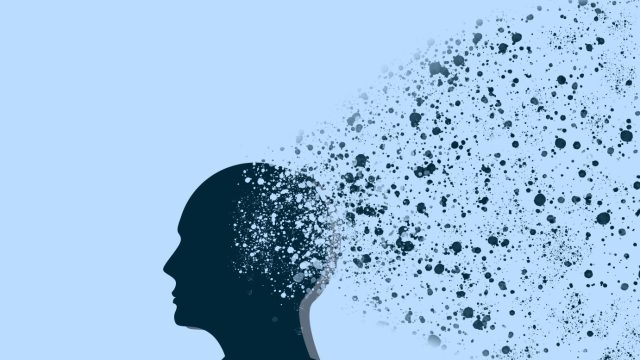 An abstract image representing how Alzheimer's disease changes the brain