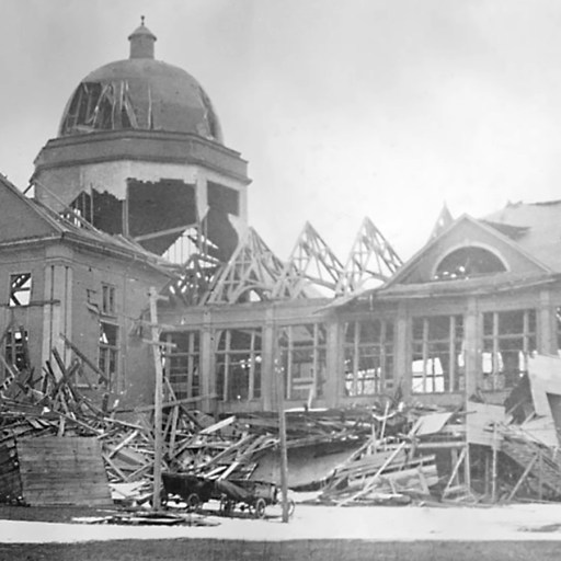 Building destroyed by the Halifax Explosion. Library of Congress Prints and Photographs Division Washington, D.C.