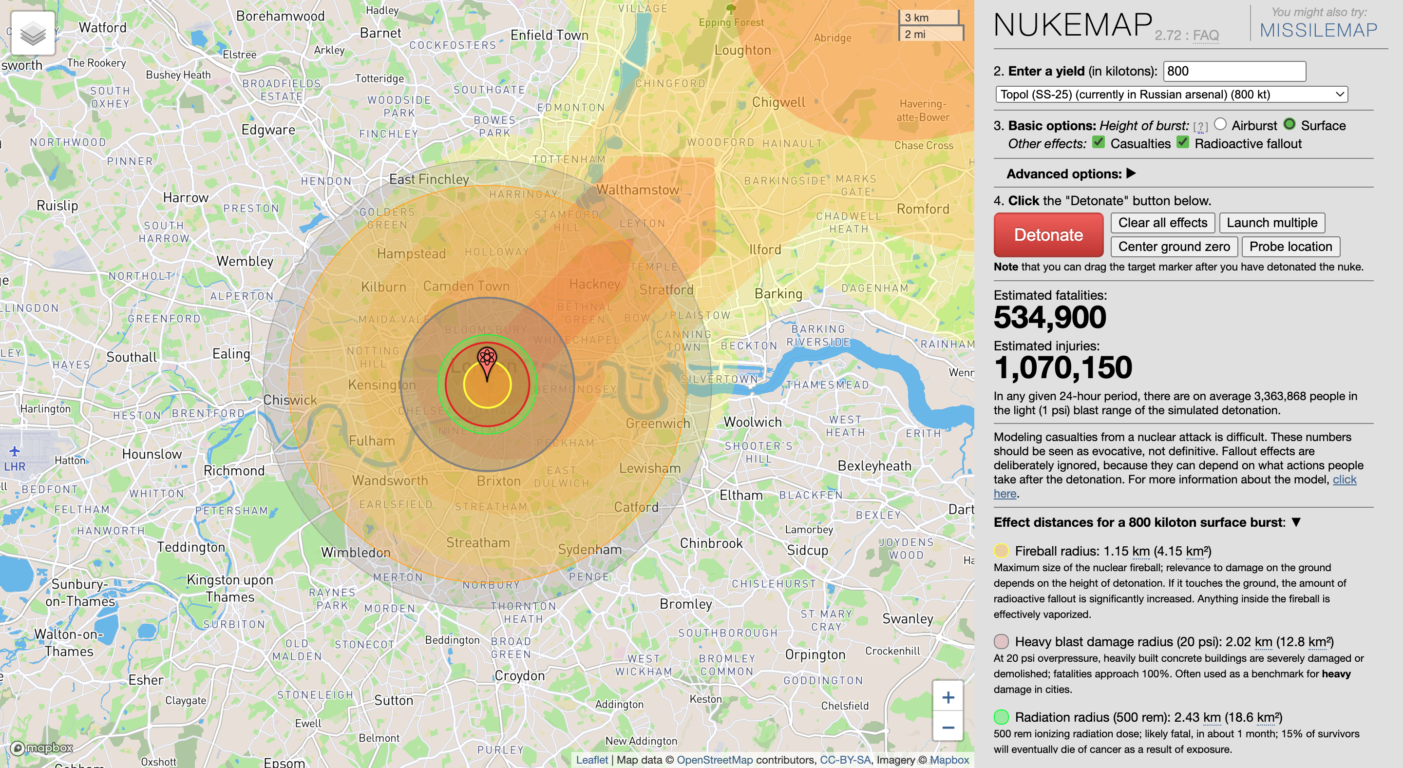 nuke map