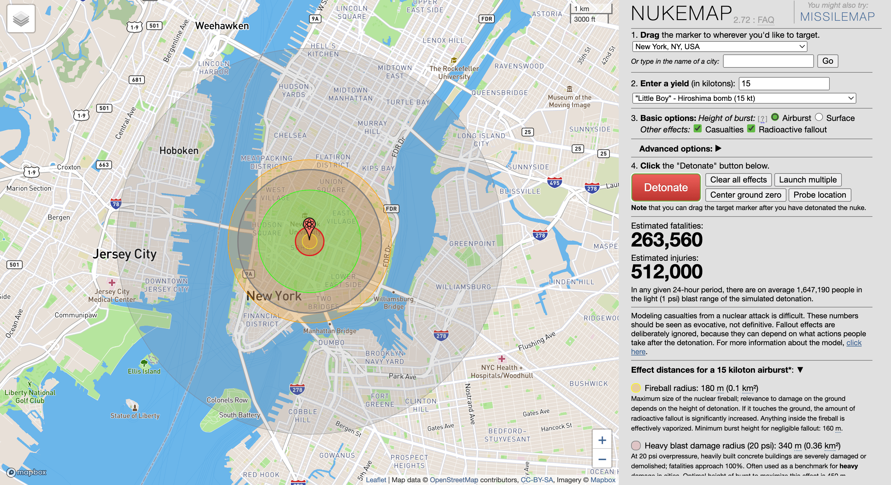 nuke map