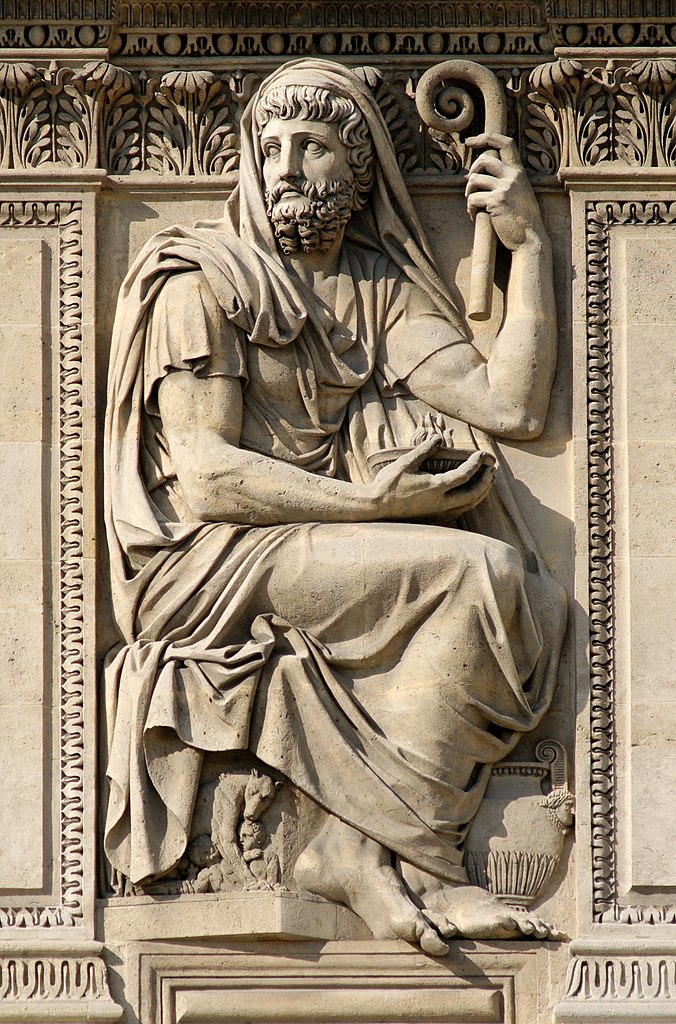 A relief of Numa, one of Rome's seven mythical kings.