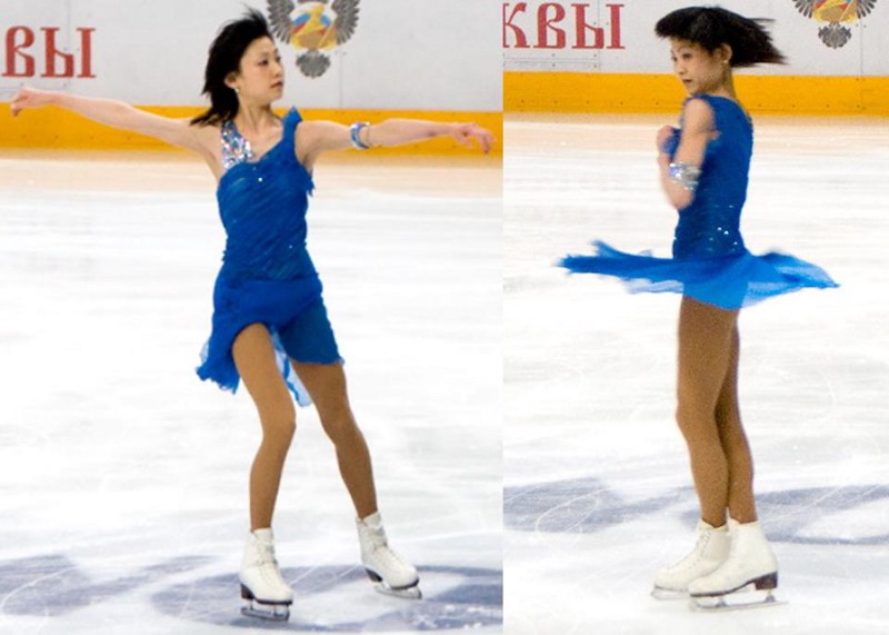 angular momentum figure skater