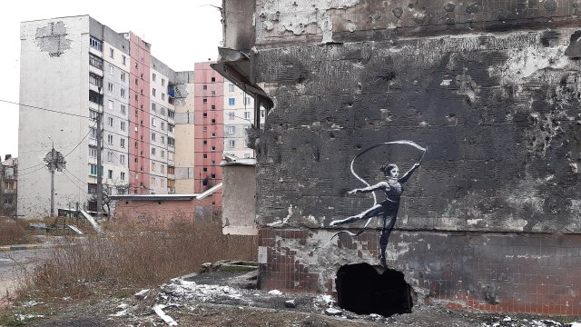 Banksy mural Ukraine