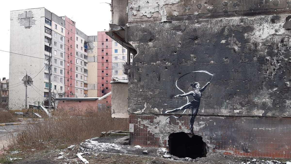 Banksy mural Ukraine