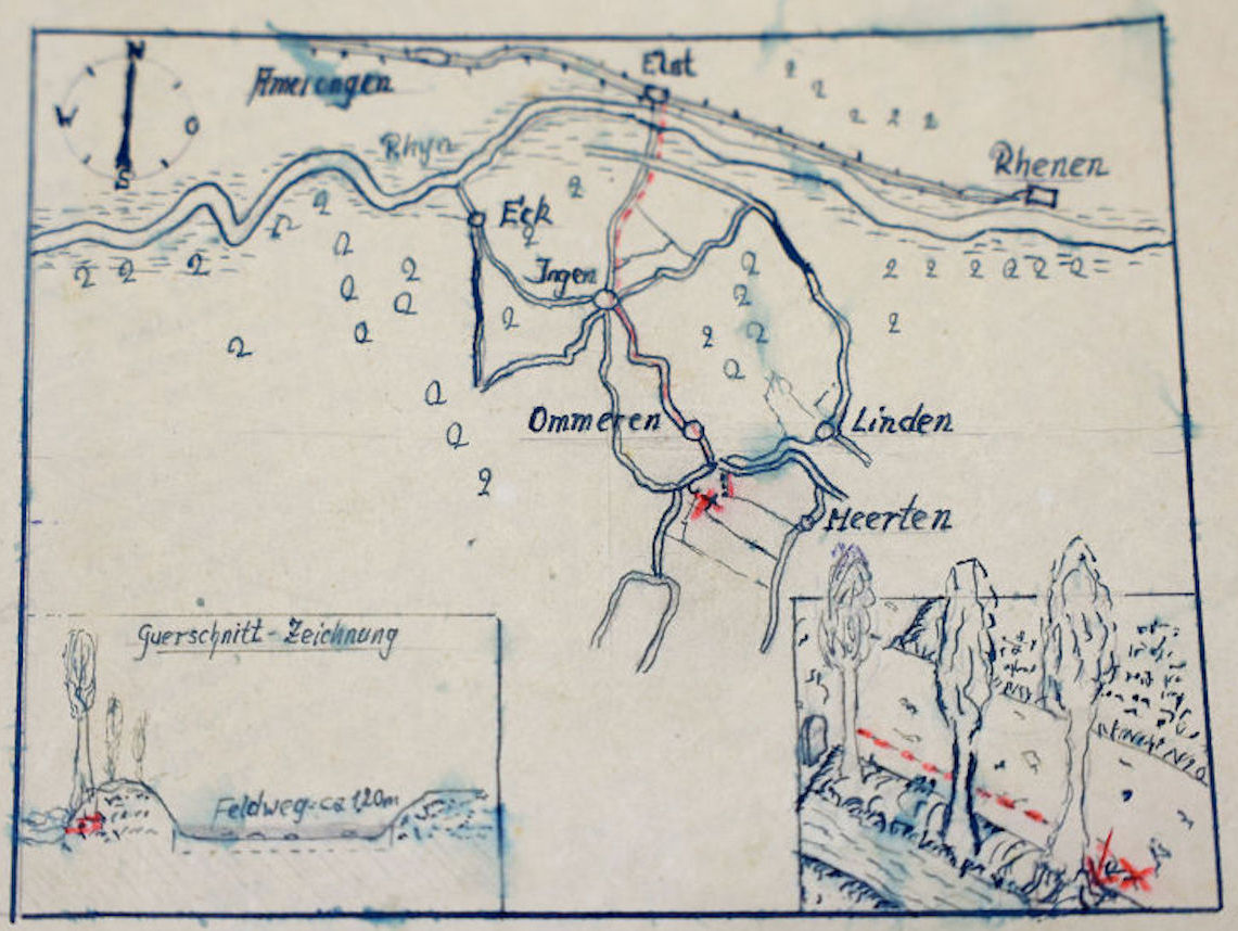 A hand-drawn treasure map with a red X that marks the spot.