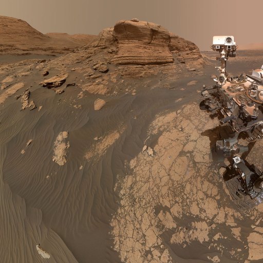 Curiosity rover on Mars