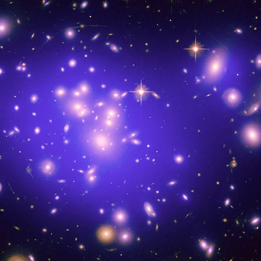 a very large cluster of stars in the sky.