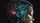 a woman's head with a circuit board on it.