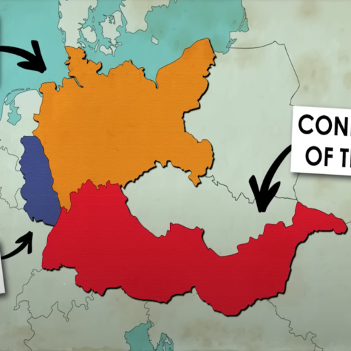 a map of germany with a question mark on it.