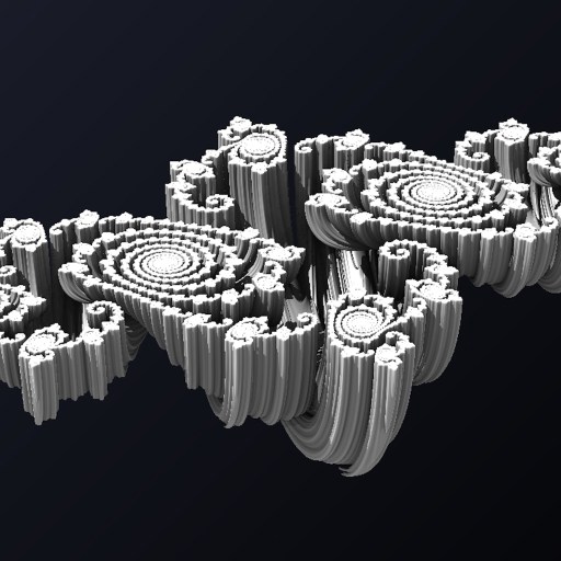 a group of white objects sitting on top of a black surface.