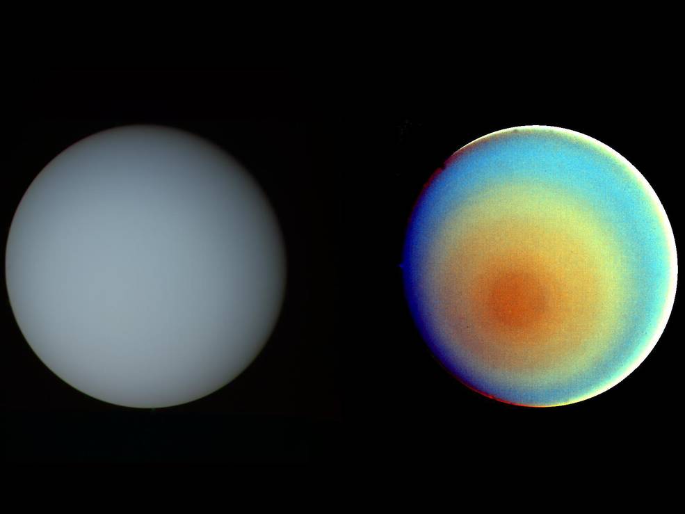 uranus true false color voyager 2