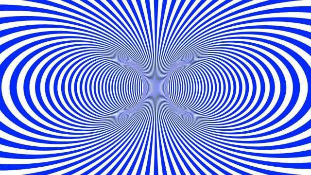 an abstract blue and white background with a spiral design.