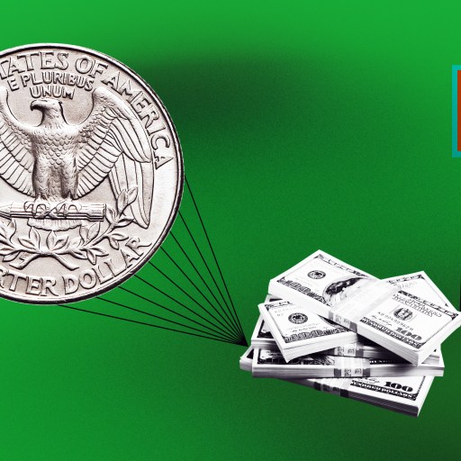 a pile of money sitting on top of a pile of money.