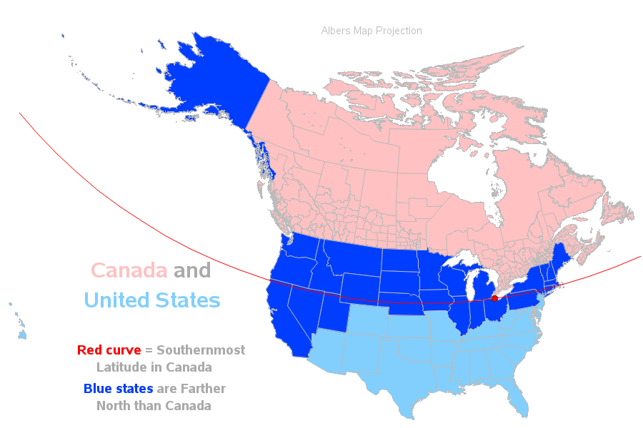 a map of the united states with red, blue, and white lines.