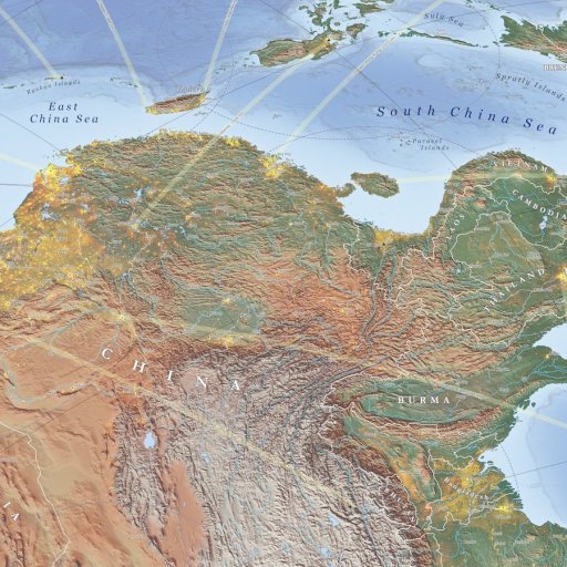 a large map of the world with all the countries.