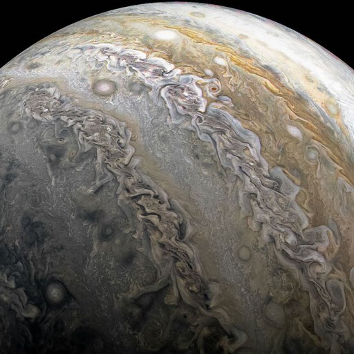 a close up of the planet with a black background.