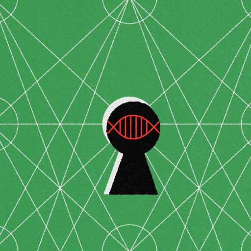 a keyhole in the middle of a green field.