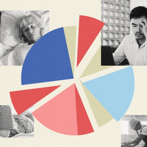 a collage of photos of people talking on their cell phones.