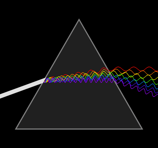 pink floyd's dark side with a touch of light.