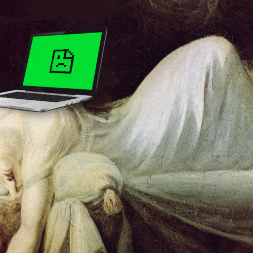 A woman reclining on a bed with a laptop, illustrating Gall's Law.