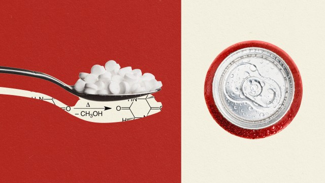 a sweet treat made with aspartame.