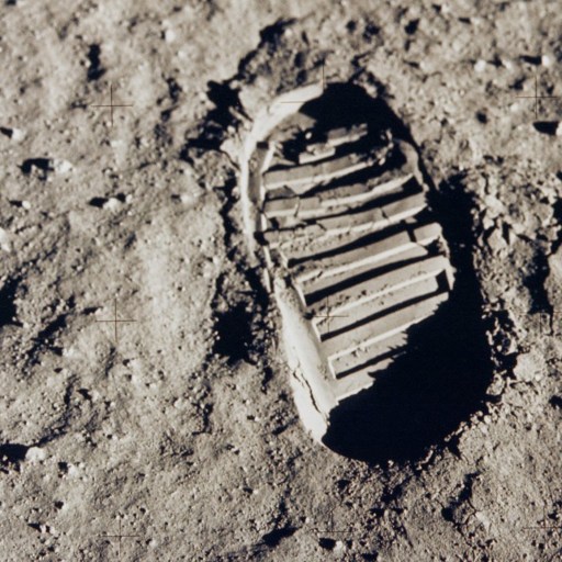 Lunar footprints.