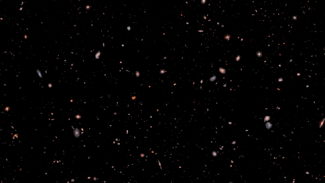 flight through universe CEERS JWST NASA