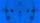 Two mirrored human faces with dotted lines and patterns radiating outward, set against a solid blue background, suggesting connectivity or symmetry.