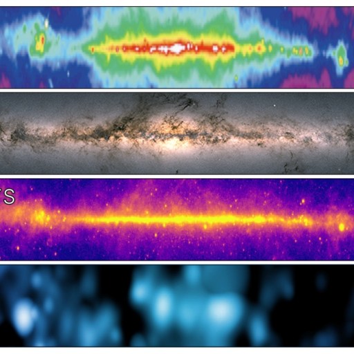 Gamma rays in the milky way.