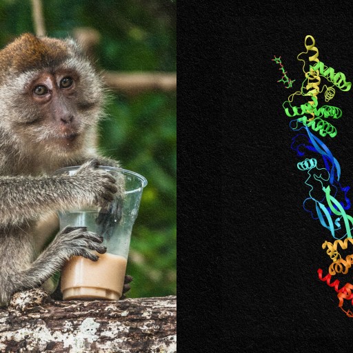A monkey engaging in gene therapy.