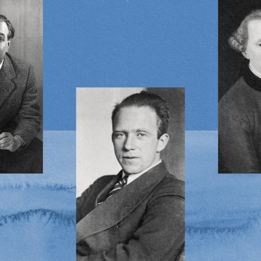 Three Egginton men are shown in front of a blue background.
