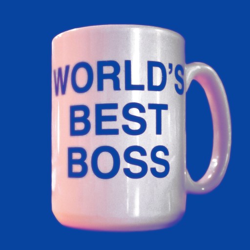 A coffee mug with the words world's best boss on it.