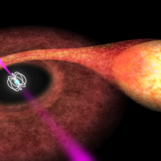 pulsar orbiting a low-mass star in an X-ray binary system