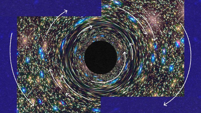 An image of an ancient black hole