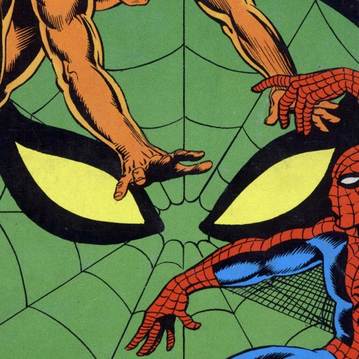 A Marvel Comics' comic book cover featuring Spider-Man and a spider.