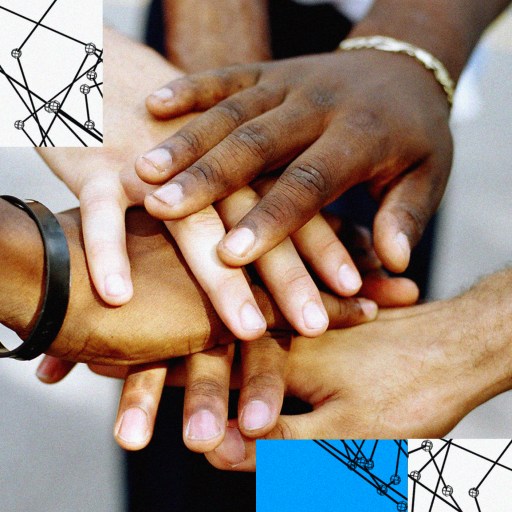 A collaborative collage showcasing the power of trust and teamwork among individuals.