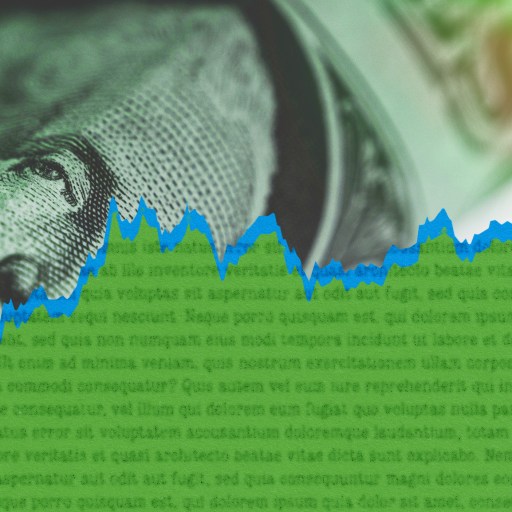 Image of a dollar bill on a green background.