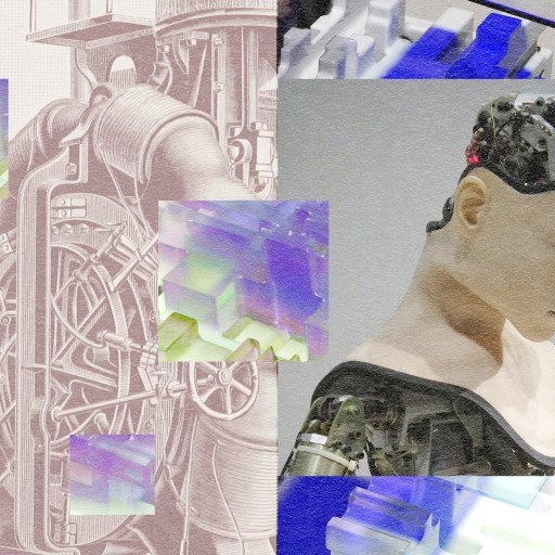 A compilation of visuals featuring a mannequin and a robot, showcasing effective machine learning capabilities.