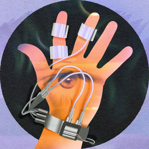An illustration of a hand with mechanical fingers and wires, symbolizing the inception of dreams in the integration of technology with the human body.
