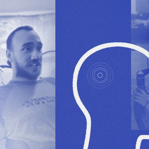 Digital composite image contrasting social interaction with neuralink technology and data analysis.