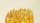 Illustration of a cluster of yellow crystal formations with pointed tips, drawn on a light, off-white background.