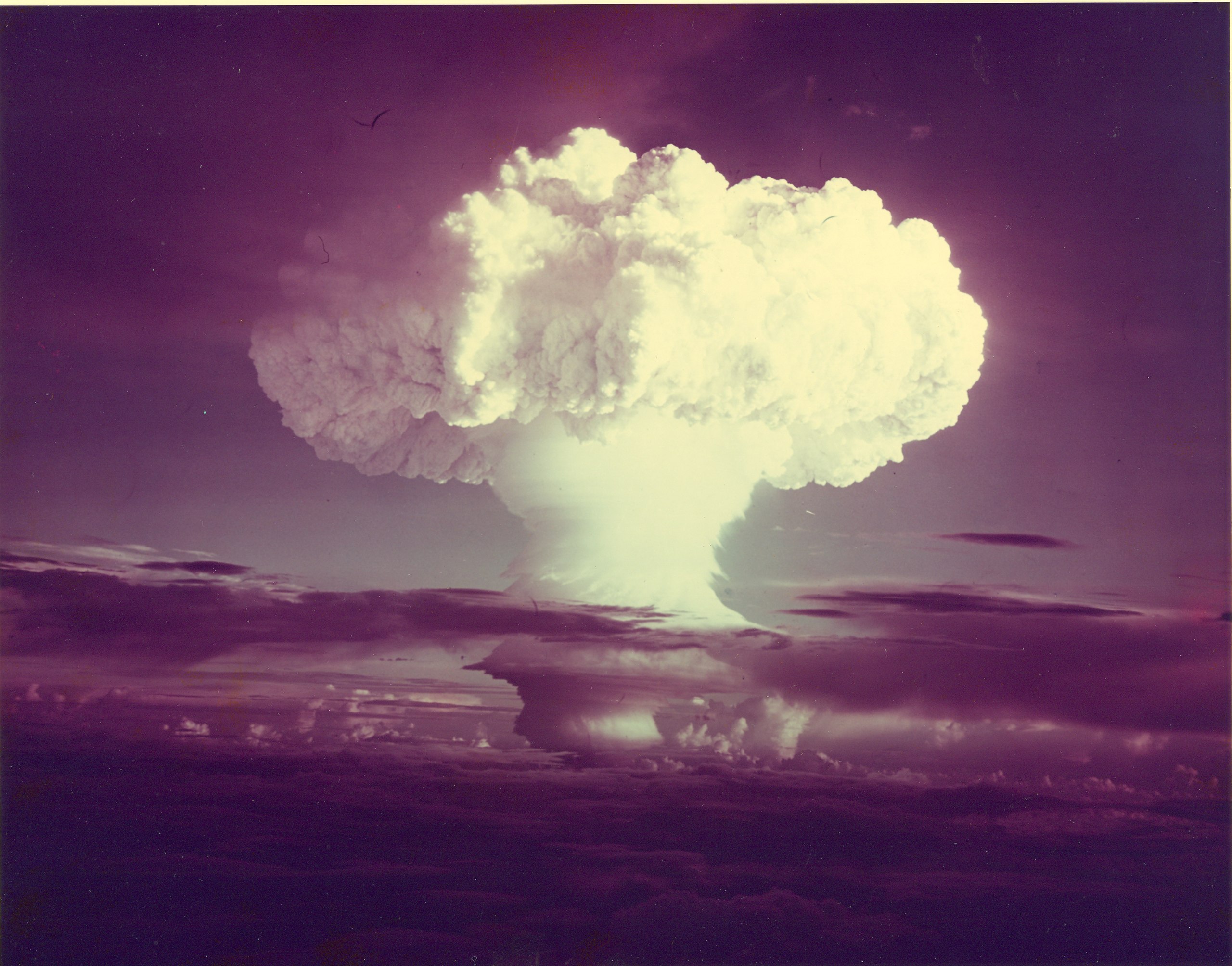 hydrogen bomb test in preparation for nuclear war